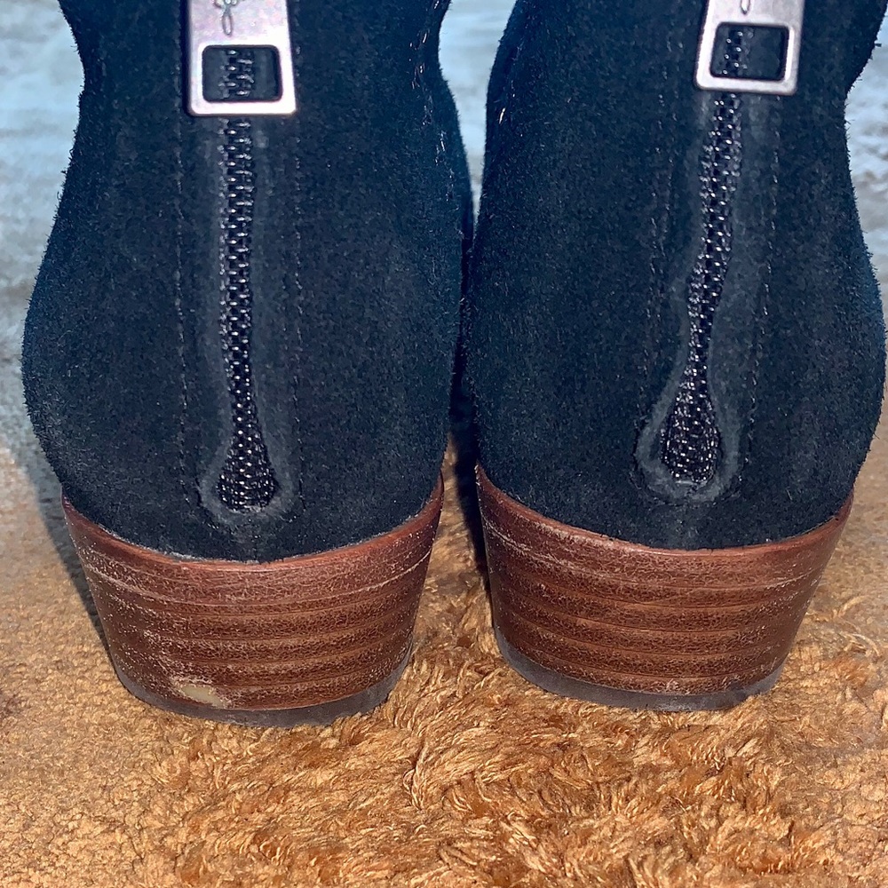 Women’s Joie Black Suede Stud Boots Sz 7 - Picture 7 of 11